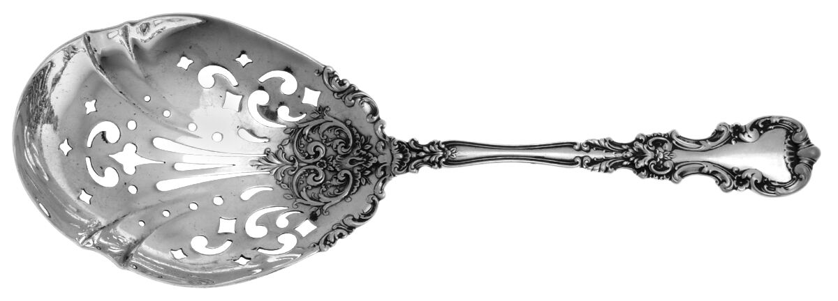 Avalon (Sterling, 1900) Pierced Saratoga Chips Server by International Silver-1