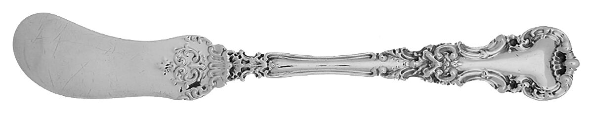 Avalon (Sterling, 1900) Flat Handle Butter Spreader by International Silver-1
