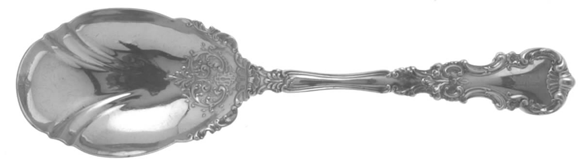Avalon (Sterling, 1900) Small Solid Berry/Casserole Spoon by International Silver-1