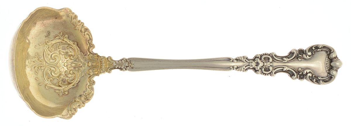 Avalon (Sterling, 1900) Solid Piece Cream Ladle by International Silver-1