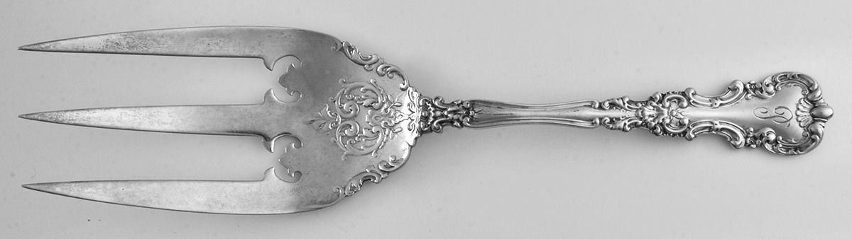 Avalon (Sterling, 1900) Solid Toast Serving Fork by International Silver-1