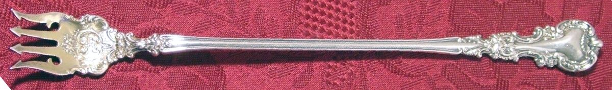 Avalon (Sterling, 1900) Long Handle Pickle/Olive Fork by International Silver-1