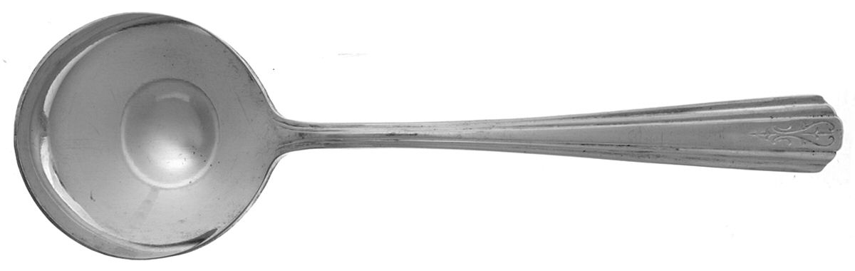 Avon (Silverplate, 1940) Round Bowl Soup Spoon (Bouillon) by International Silver-1