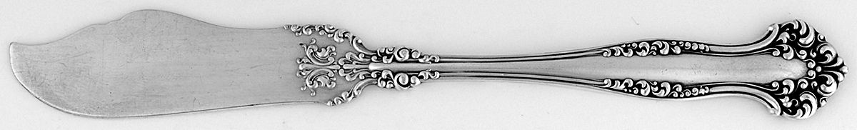 Avon (Silverplate, 1901) Flat Handle Butter Spreader by International Silver-1