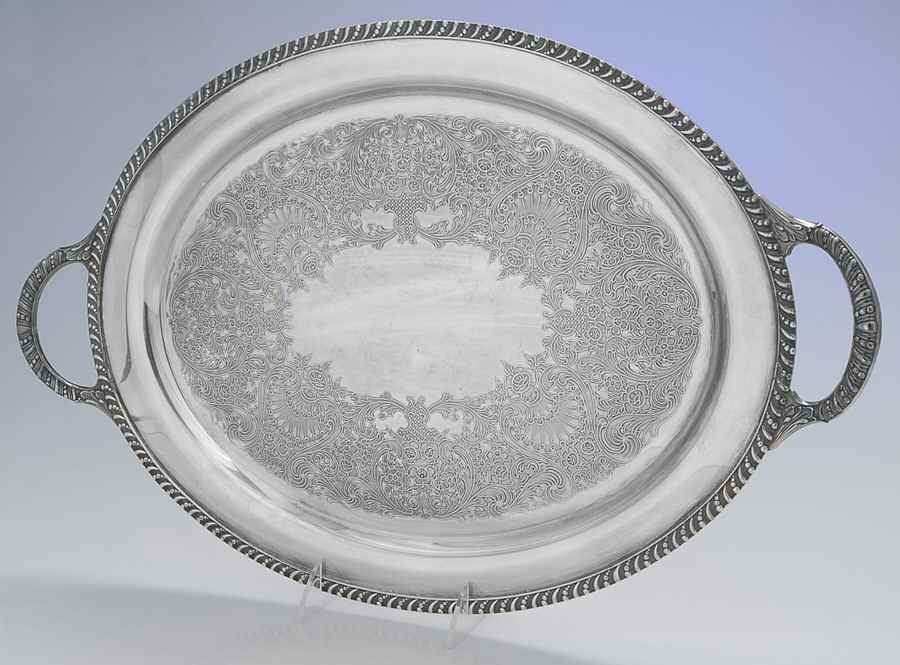 Avon (Silverplate, Hollowware) 17" Waiter Tray by International Silver-1