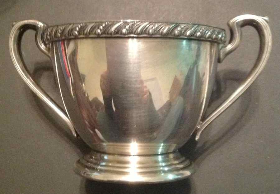 Avon (Silverplate, Hollowware) Silverplate Mini Open Sugar by International Silver-1