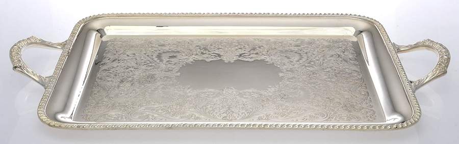 Avon (Silverplate, Hollowware) Medium Silverplate Waiter Tray by International Silver-1