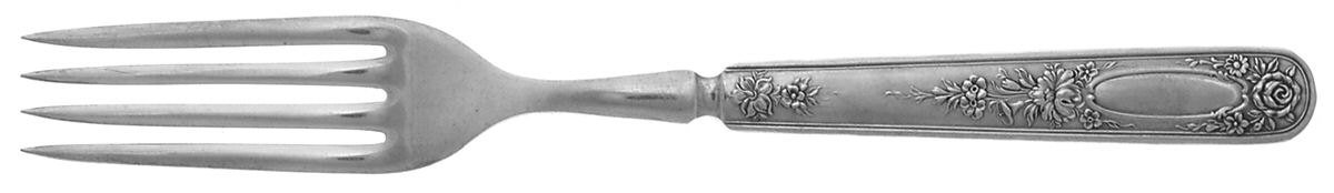 Beauty (Silverplate, 1909) Indented Solid Handled Fork by International Silver-1