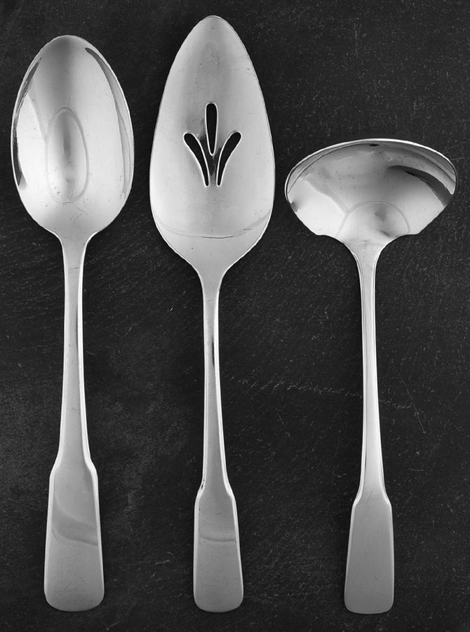 Beacon Hill (Silverplate, 1976) 3 Piece Completer Set by International Silver-1