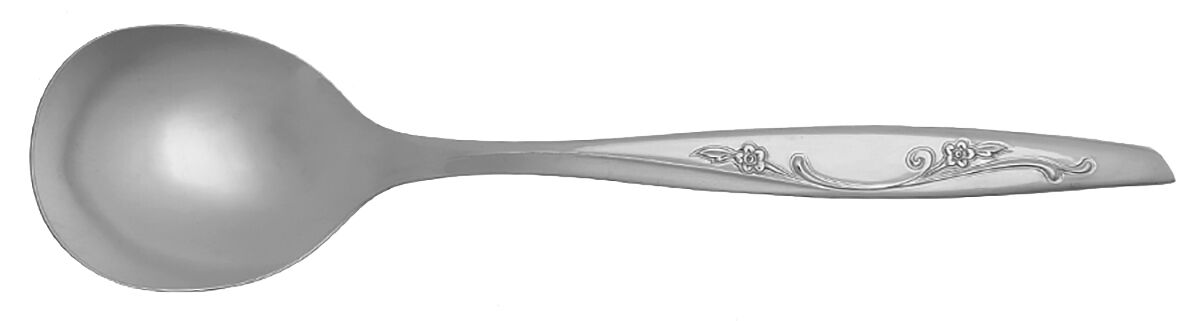 Belle Isle (Stainless) Round Bowl Soup Spoon (Cream Soup) HC by International Silver-1