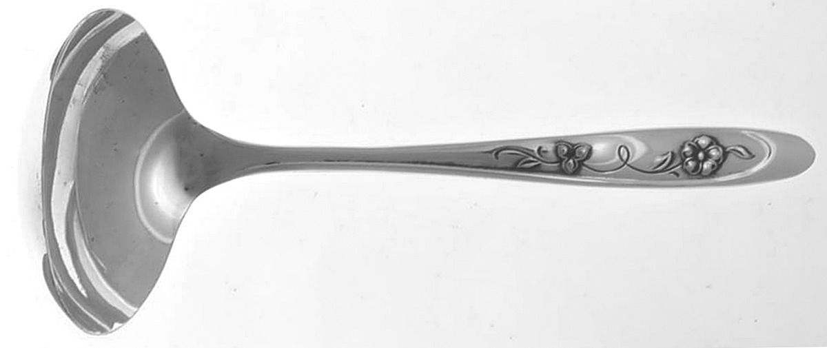 Beloved (Silverplate, 1960) Solid Gravy Ladle by International Silver-1
