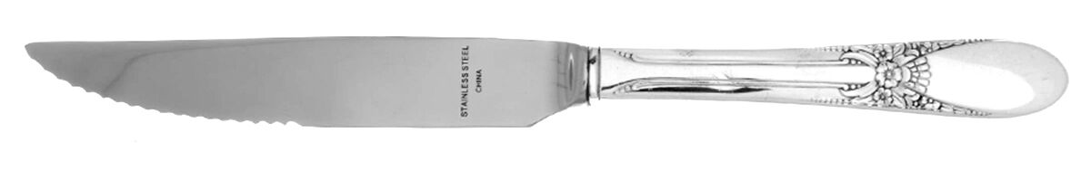Beloved (Silverplate, 1940) Steak Knife Individual Hollow, Serrate HC by International Silver-1