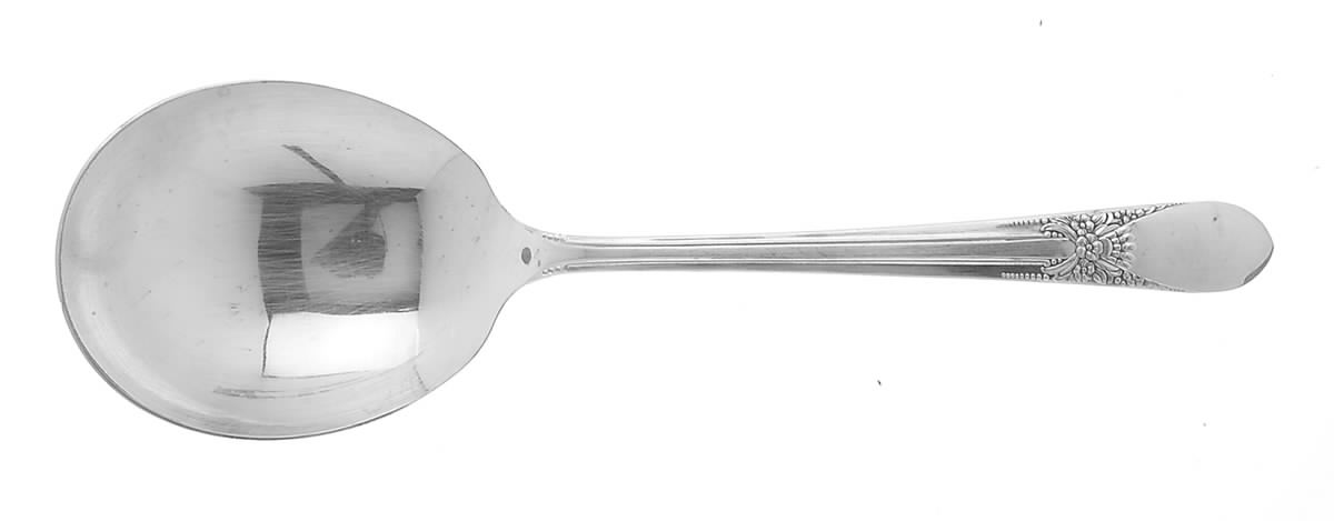 Beloved (Silverplate, 1940) Solid Smooth Casserole Spoon by International Silver-1