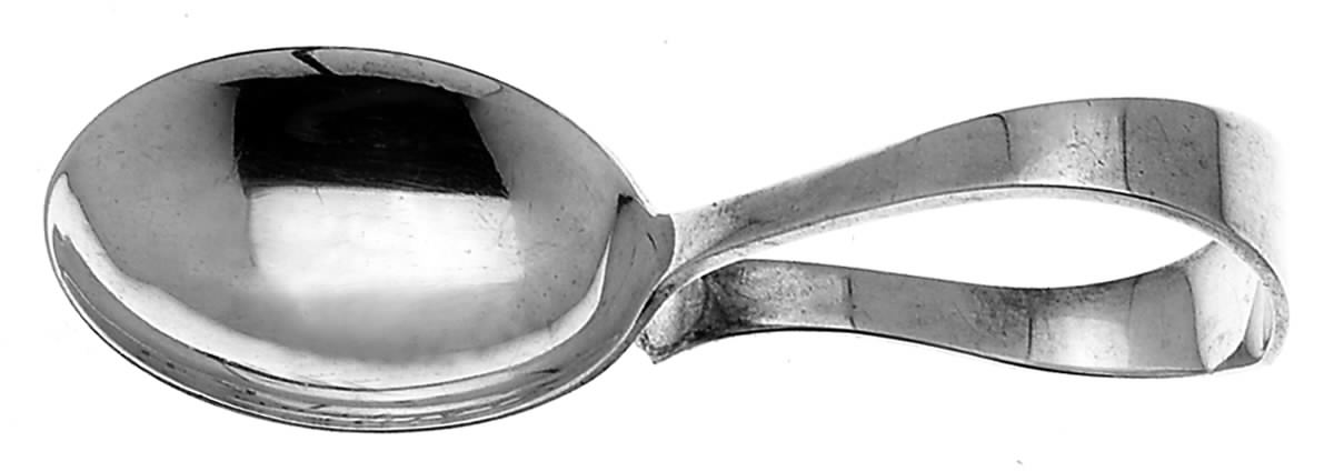 Berkeley (Sterling, 1915) Curved Handle Baby Spoon by International Silver-1