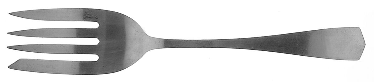 Berkeley (Sterling, 1915) Medium Solid Cold Meat Serving Fork by International Silver-1
