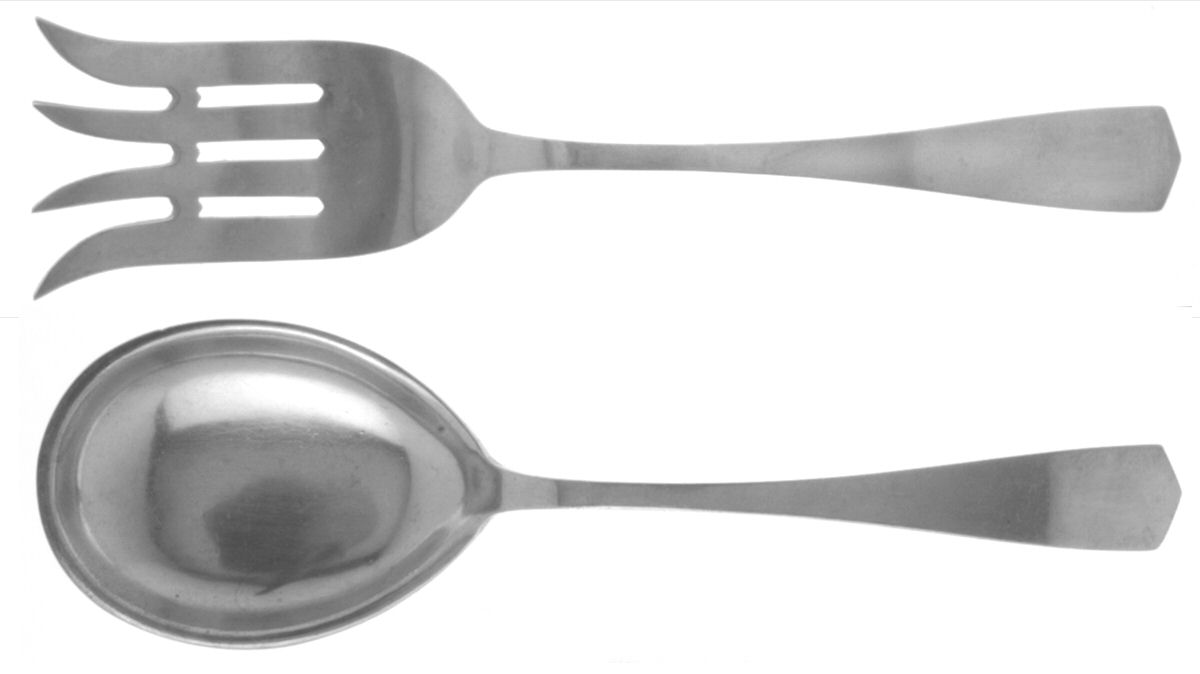 Berkeley (Sterling, 1915) (2 Pc) Solid Salad Set by International Silver-1