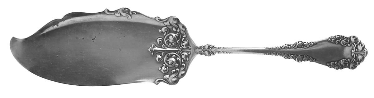 Berkshire (Silverplate, 1897) Large Solid Fish Serving Knife by International Silver-1