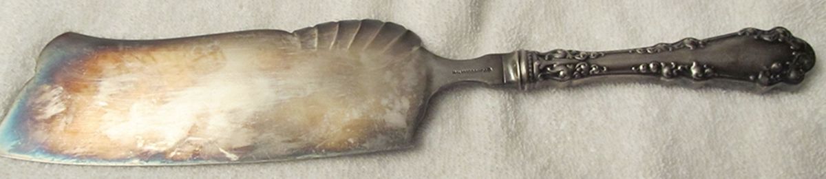 Berkshire (Silverplate, 1897) Large Ice Cream Slicer with Silverplate Blade by International Silver-1