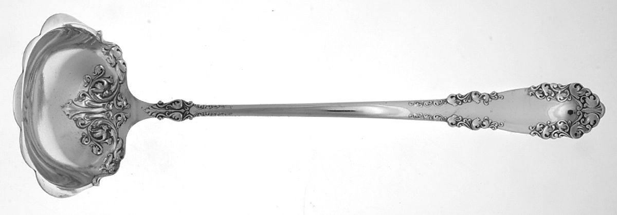 Berkshire (Silverplate, 1897) Solid Soup Ladle by International Silver-1