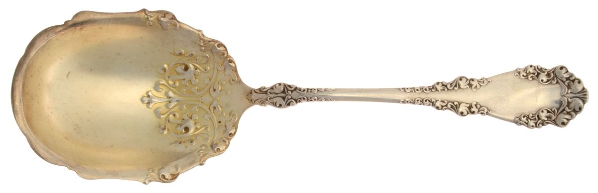 Berkshire (Silverplate, 1897) Solid Smooth Berry/Casserole Spoon by International Silver-1
