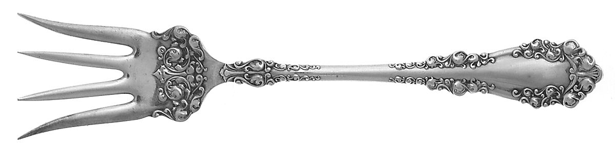 Berkshire (Silverplate, 1897) Small Chipped Beef Fork by International Silver-1