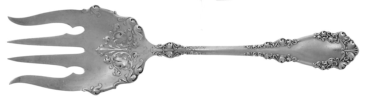 Berkshire (Silverplate, 1897) Solid Salad Serving Fork by International Silver-1