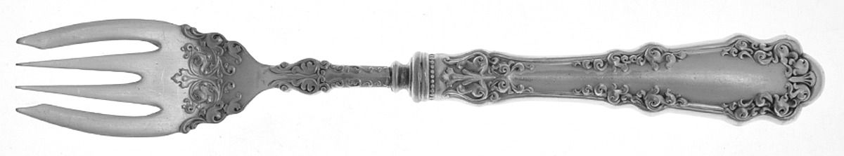 Berkshire (Silverplate, 1897) Individual Hollow Fish Fork w/Silverplate Tines by International Silver-1