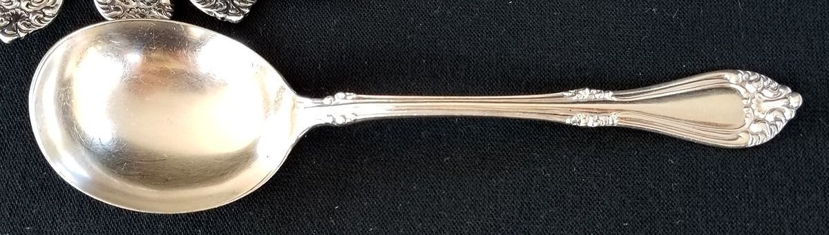 Berlin (Silverplate, 1889) Round Bowl Soup Spoon (Bouillon) by International Silver-1