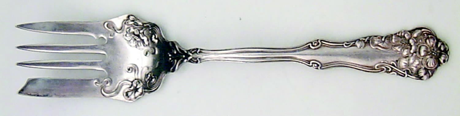 Berwick (Silverplate, 1904) Medium Solid Cold Meat Serving Fork by International Silver-1