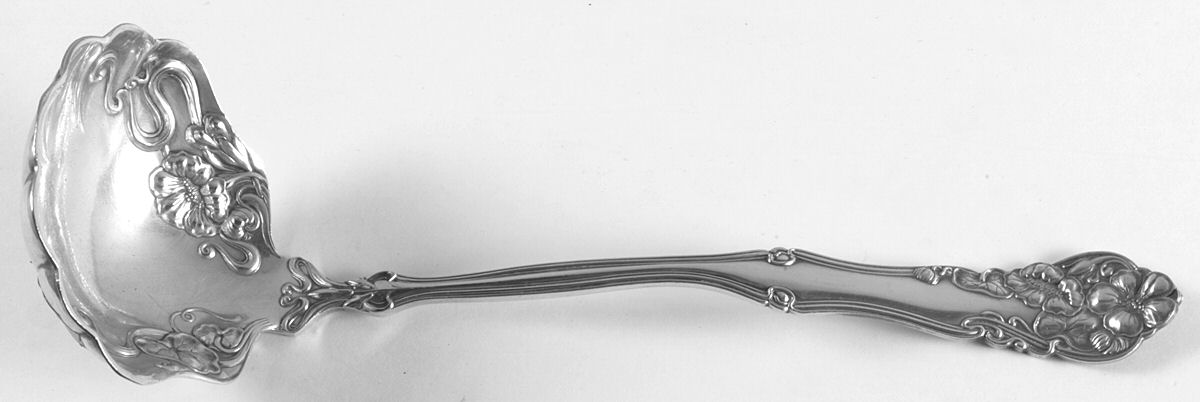 Berwick (Silverplate, 1904) Oyster Ladle Solid Piece by International Silver-1