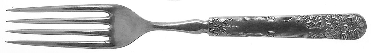Berwick (Silverplate, 1904) Indented Solid Handled Fork by International Silver-1