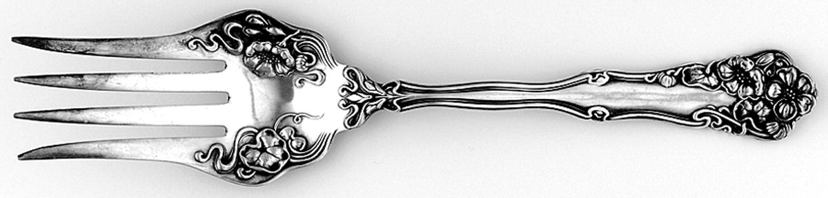 Berwick (Silverplate, 1904) Medium Chipped Beef Fork by International Silver-1
