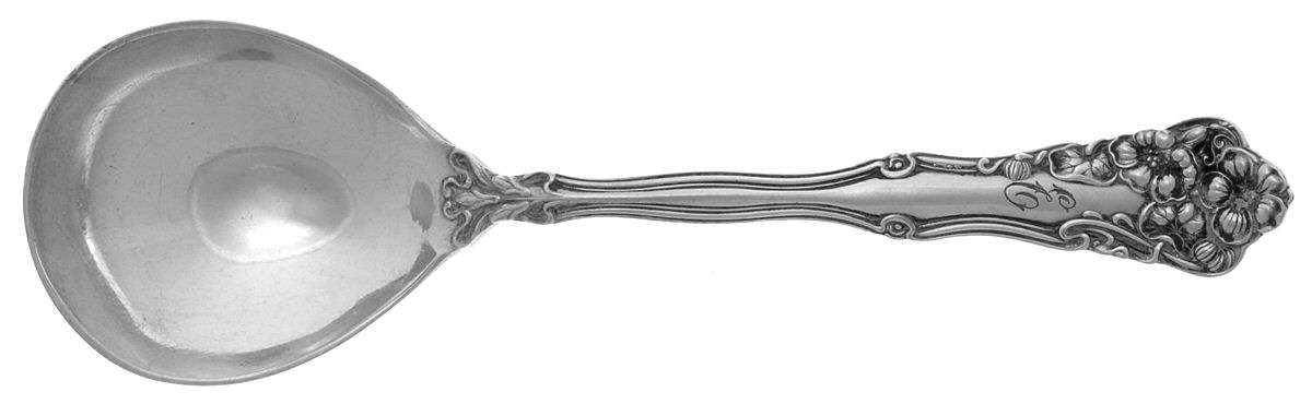 Berwick (Silverplate, 1904) Round Bowl Soup Spoon (Bouillon) by International Silver-1