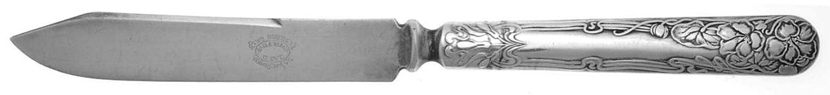 Berwick (Silverplate, 1904) Individual Solid Fruit Knife by International Silver-1