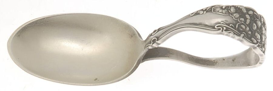 Berwick (Silverplate, 1904) Curved Handle Baby Spoon by International Silver-1