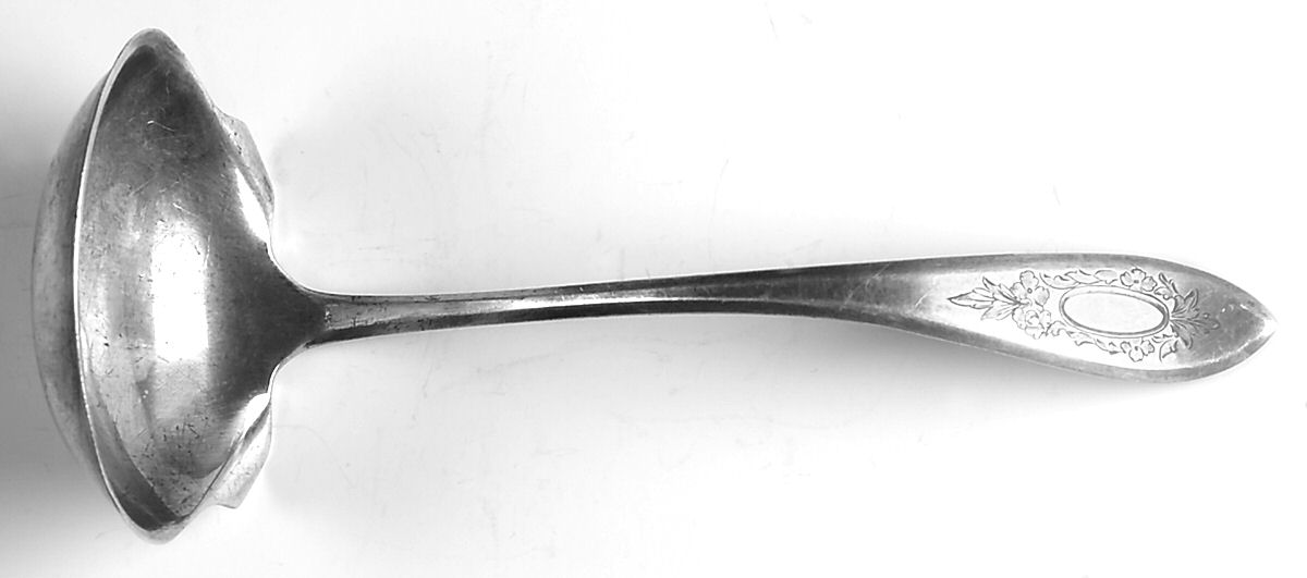 Beverly (Sterling, 1910) Solid Piece Cream Ladle by International Silver-1