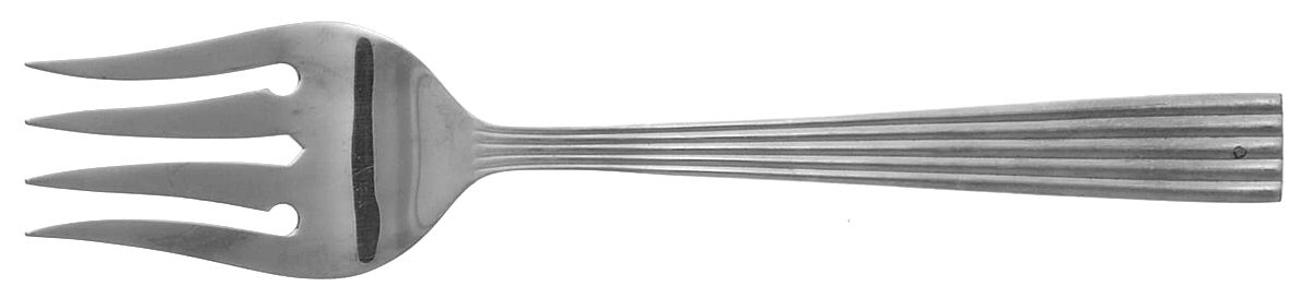 Bijou (Stainless) Medium Solid Cold Meat Serving Fork by International Silver-1