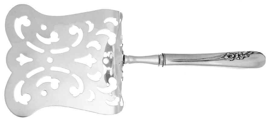 Blossom Time (Sterling, 1950) Asparagus Server with Sterling Hood HC by International Silver-1