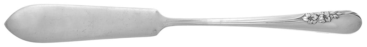 Blossom Time (Sterling, 1950) Flat Handle Master Butter Knife by International Silver-1