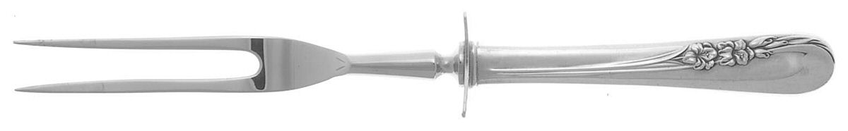 Blossom Time (Sterling, 1950) Carving Fork Small with Stainless Prongs HC by International Silver-1