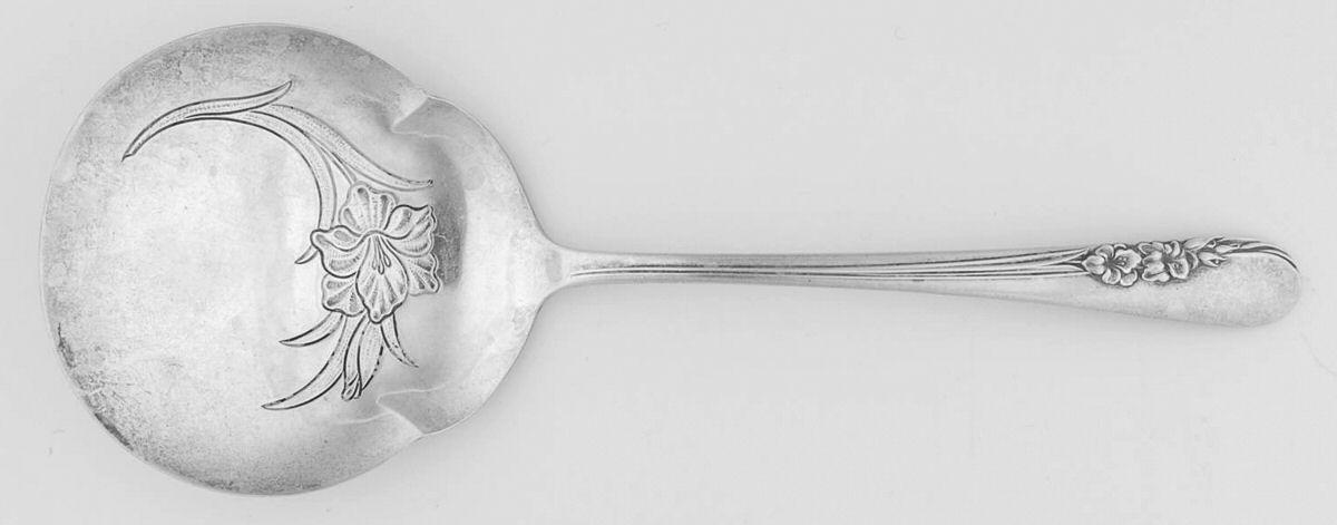 Blossom Time (Sterling, 1950) Tomato Server, Solid Piece by International Silver-1