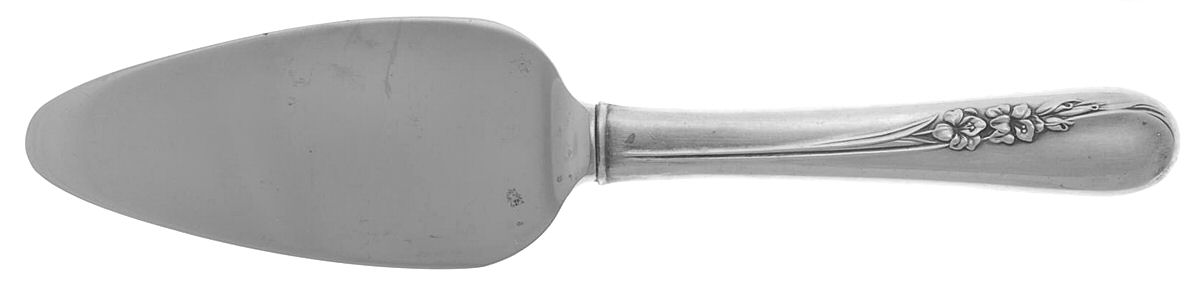 Blossom Time (Sterling, 1950) Cheese Server with Stainless Blade by International Silver-1