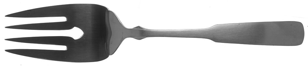 Boston Common (Stainless) Large Solid Cold Meat Serving Fork by International Silver-1
