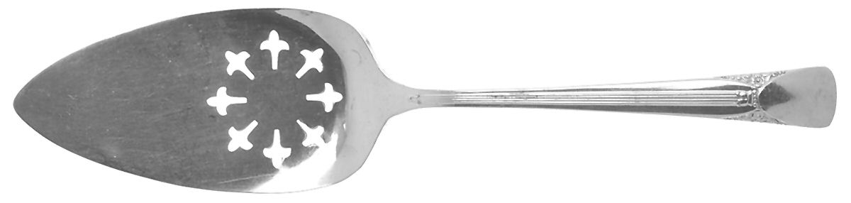 Bouquet-Embassy (Silverplate, 1939) Solid Pierced Pie Server by International Silver-1
