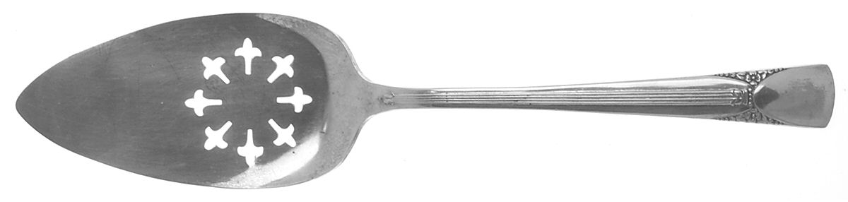 Bouquet-Embassy (Silverplate, 1939) Server-Pie/Solid-Pierced by International Silver-1