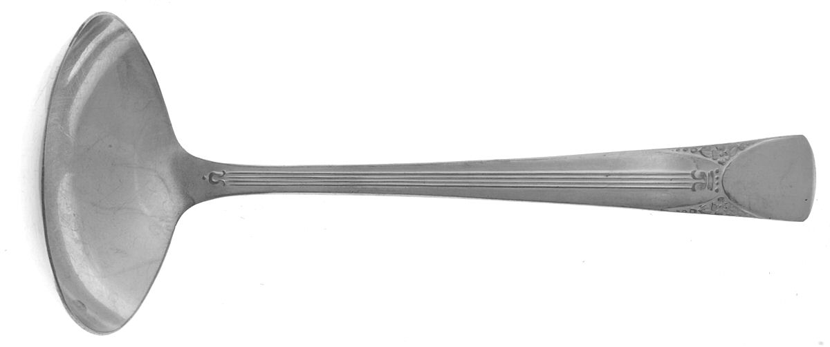 Bouquet-Embassy (Silverplate, 1939) Solid Gravy Ladle by International Silver-1