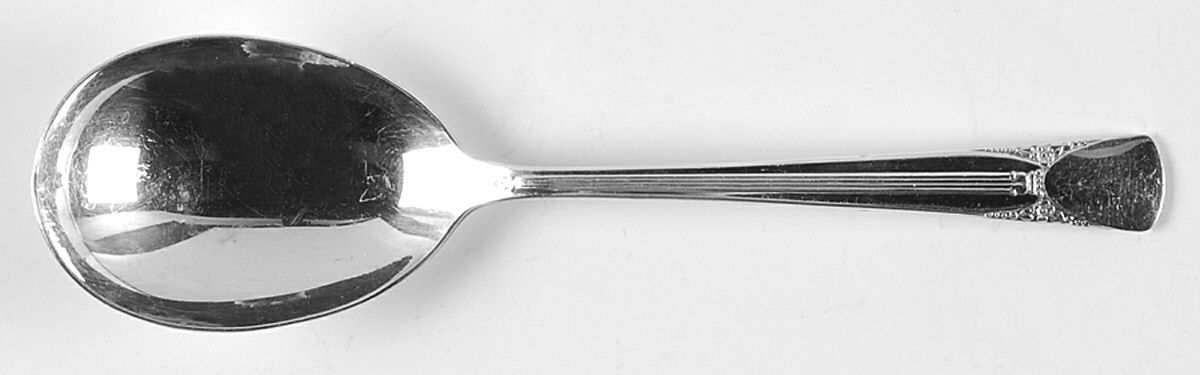 Bouquet-Embassy (Silverplate, 1939) Solid Smooth Casserole Spoon by International Silver-1