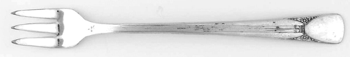 Bouquet-Embassy (Silverplate, 1939) Cocktail/Seafood Fork by International Silver-1