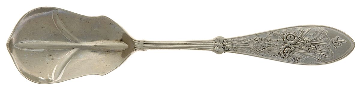 Bouquet (Silverplate) Monogram Sugar Shell Spoon by International Silver-1
