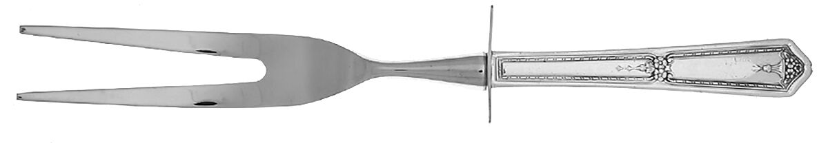 Bouquet-Vendome (Silverplate, 1924) Carving Fork Small with Stainless Prongs HC by International Silver-1